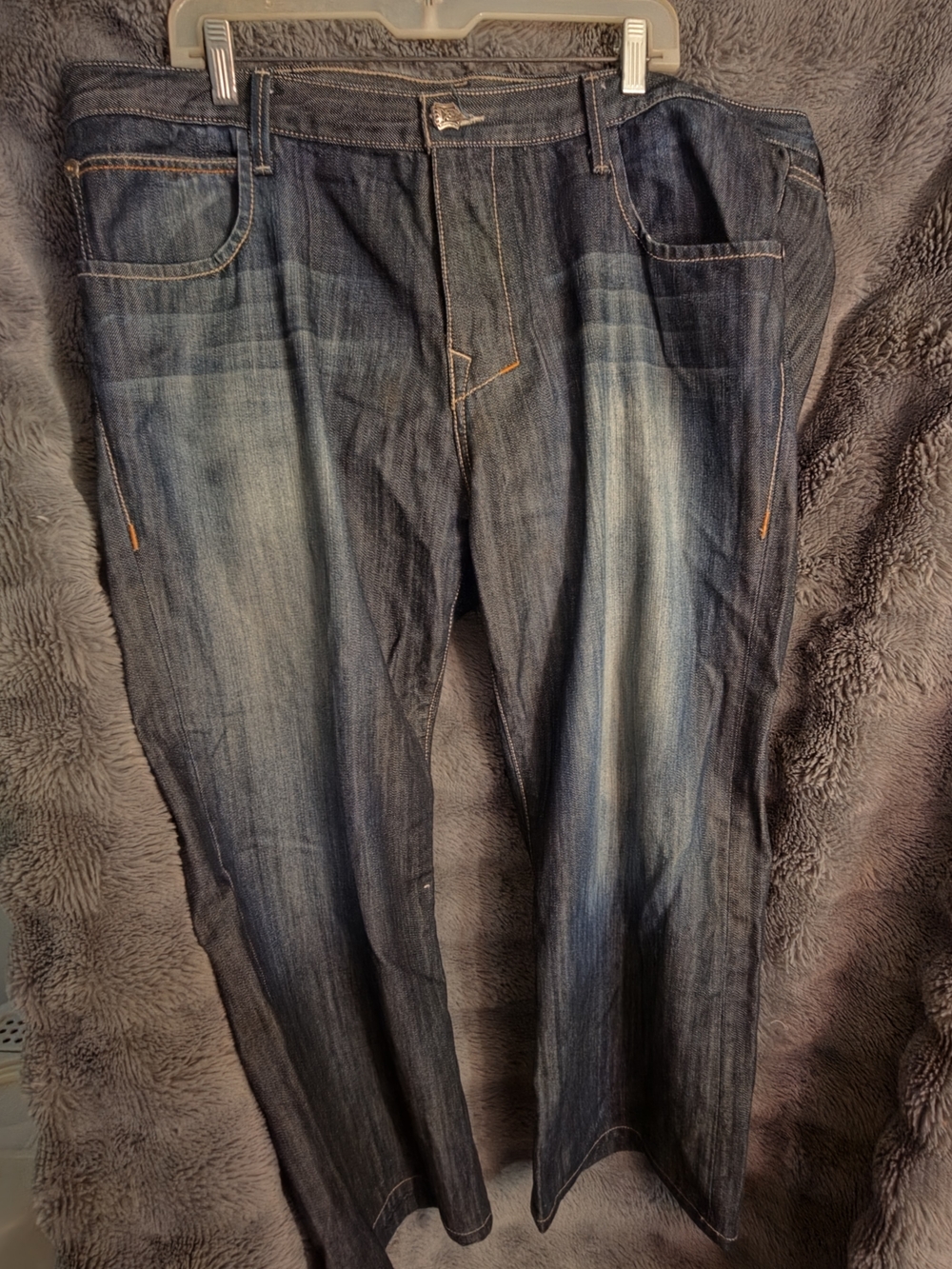 Vintage Monarchy Jeans Size 42 Y2K Designer Denim Dark Wash Streetwear